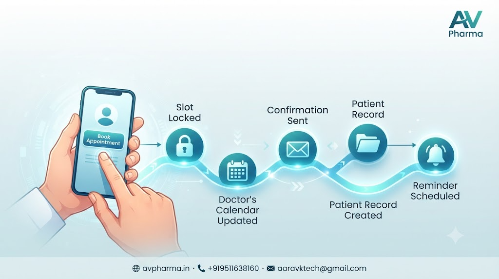 Behind the Screen: What Actually Happens the Moment a Patient Books an Appointment on AV Pharma