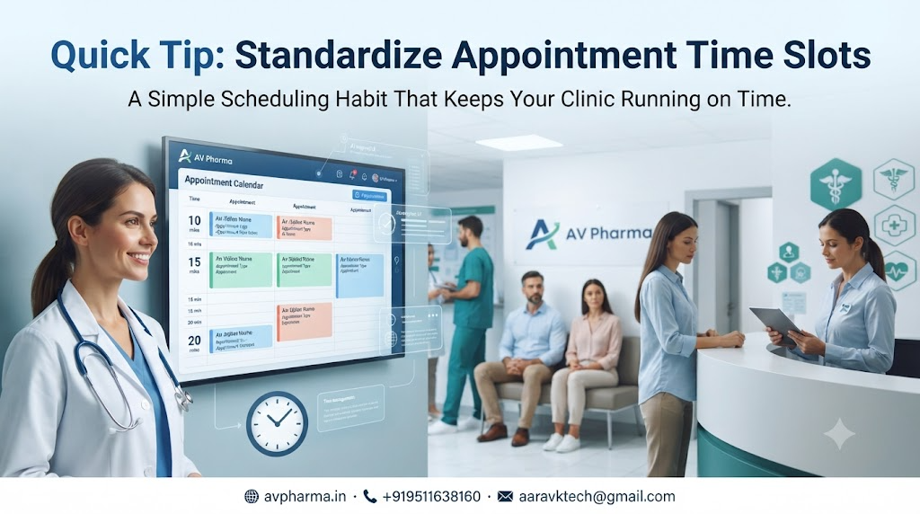 Quick Tip: Standardize Your Clinic's Appointment Slot Duration to Reduce Daily Delays