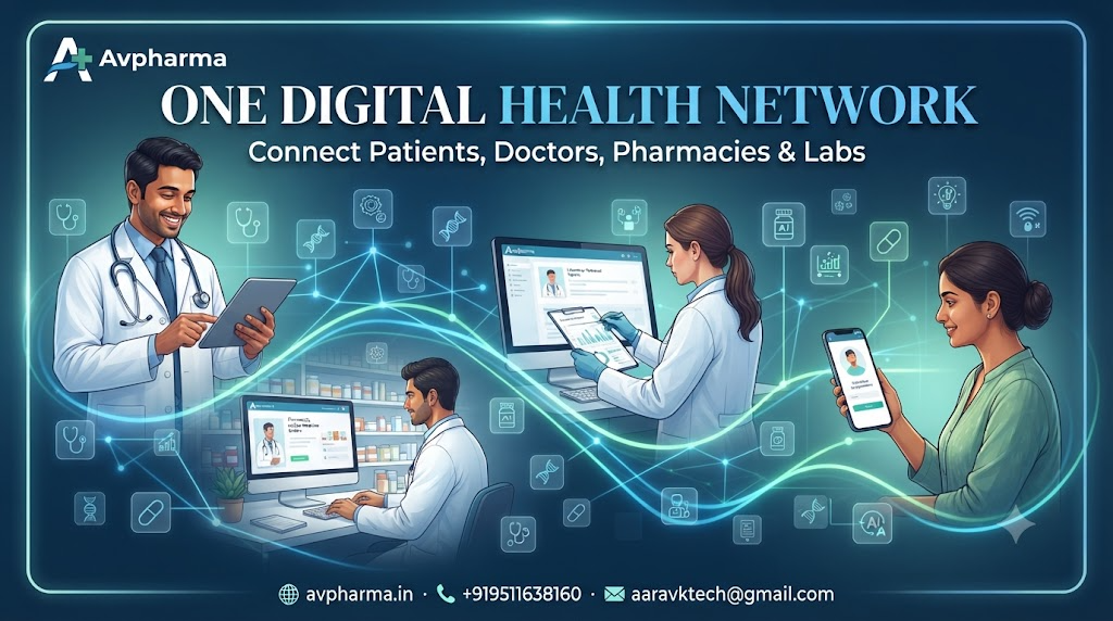 One Digital Health Network For Doctors, Pharmacies & Labs