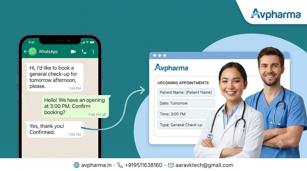 Keep Your WhatsApp — Avpharma Turns the Chat Patients Already Use Into an Organised Booking System
