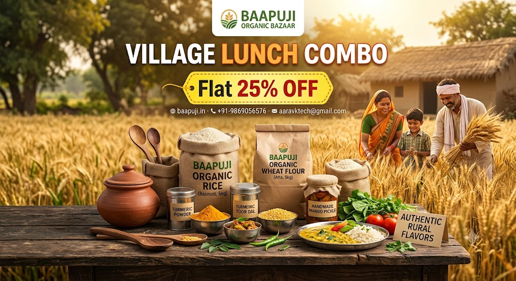 Baapuji Organic Village Lunch Combo Deal