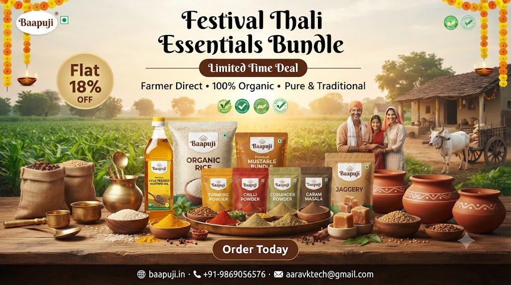 Baapuji Festival Thali Essentials Bundle