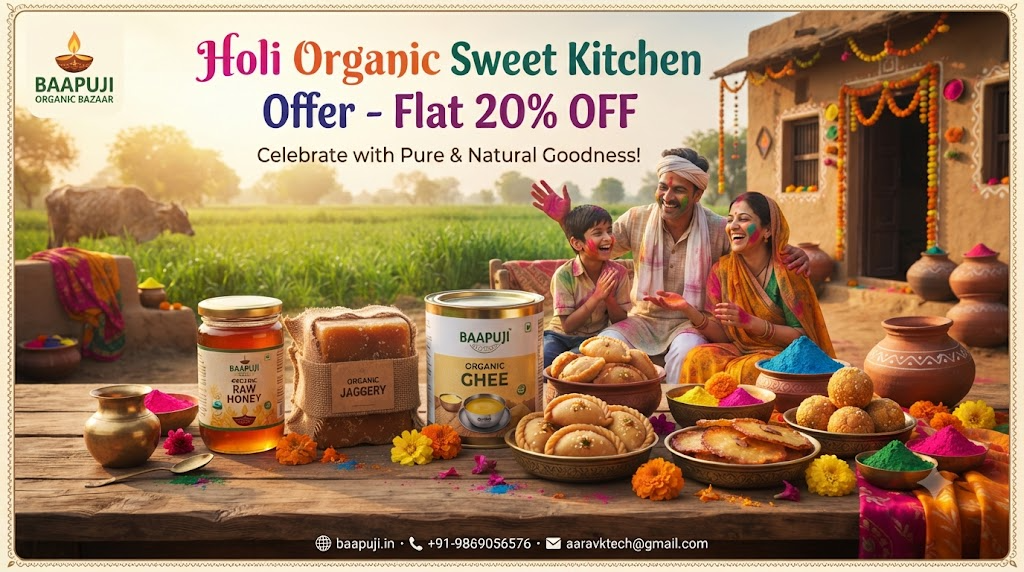Baapuji Holi Organic Sweet Kitchen Offer