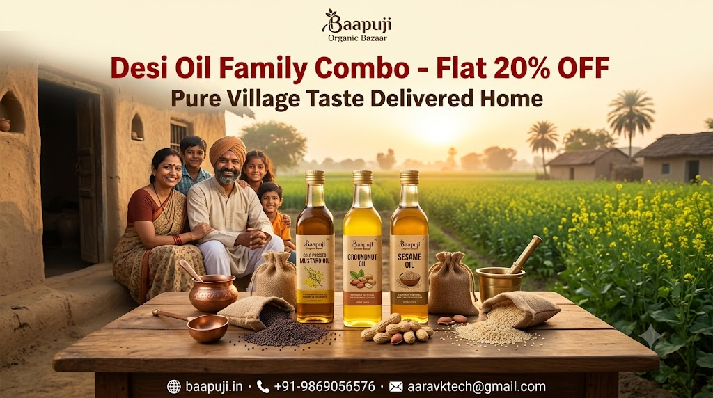 Desi Oil Family Combo Offer - Farm Fresh Kitchen Pack