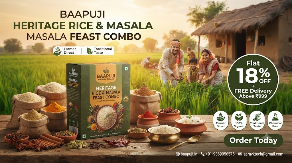 Baapuji Heritage Rice & Masala Feast Combo