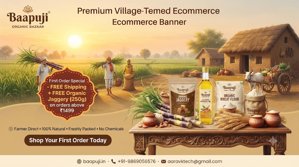Baapuji First Order Free Shipping & Jaggery Gift