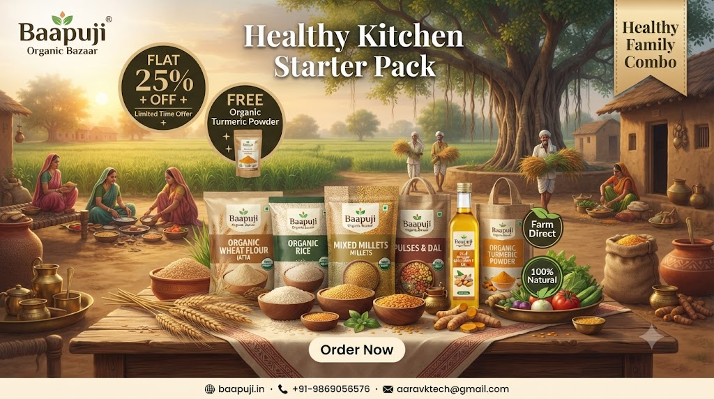 Healthy Kitchen Starter Pack – Flat 25% OFF + FREE Organic Turmeric