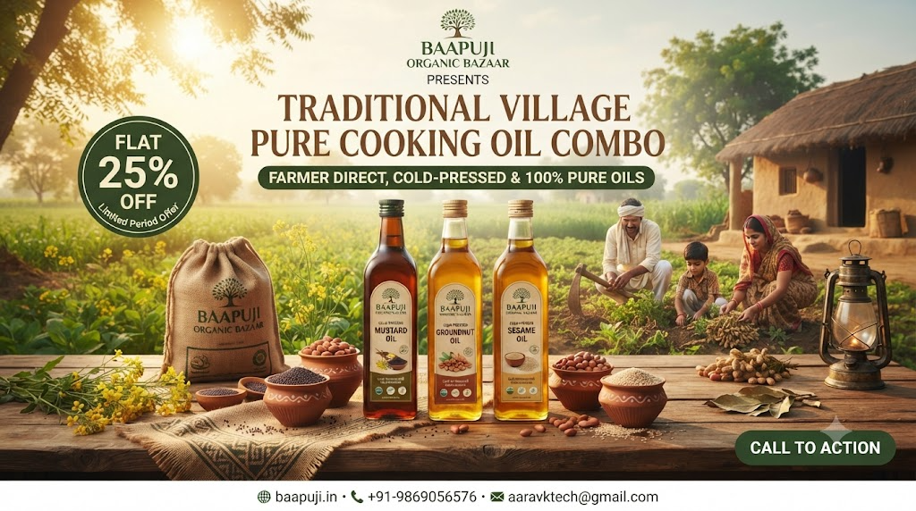 Village Pure Cooking Oil Combo - Flat 25% OFF