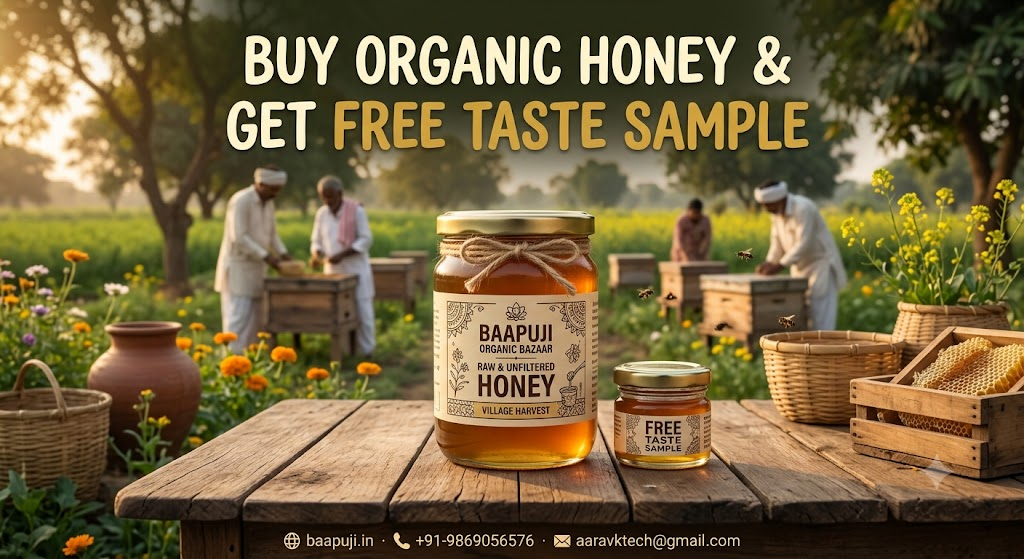 Baapuji First Taste Free Honey Trial Offer