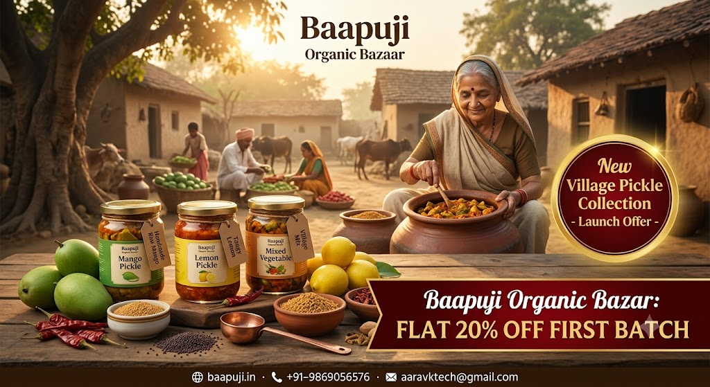 Baapuji New Village Pickle Collection Launch Offer