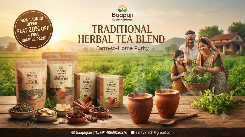 Baapuji Traditional Herbal Tea Blend Launch Offer