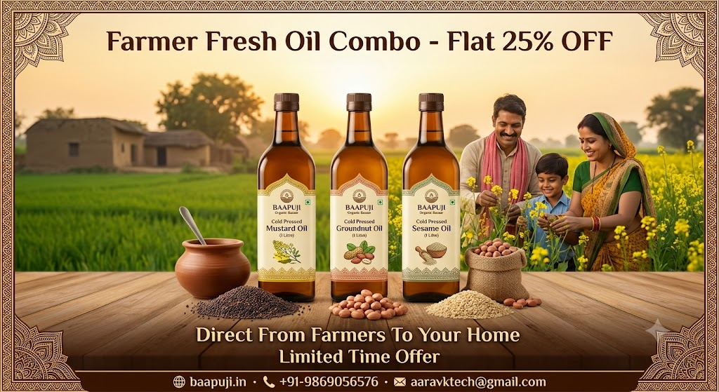 Farmer Fresh Cooking Oil Family Combo - Flat 25% OFF
