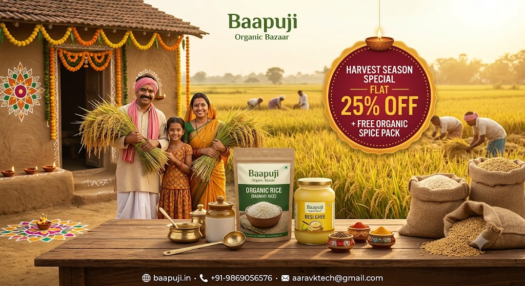 Baapuji Harvest Season Organic Cooking Celebration Offer