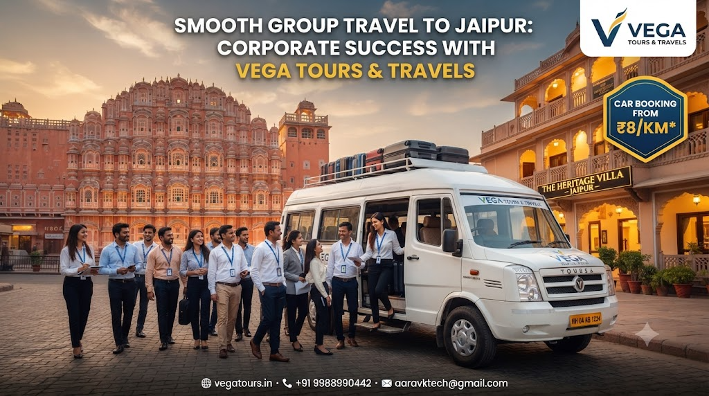 How a Corporate Group of 15 Toured Jaipur Smoothly in One Tempo Traveller with Vega Tours & Travels