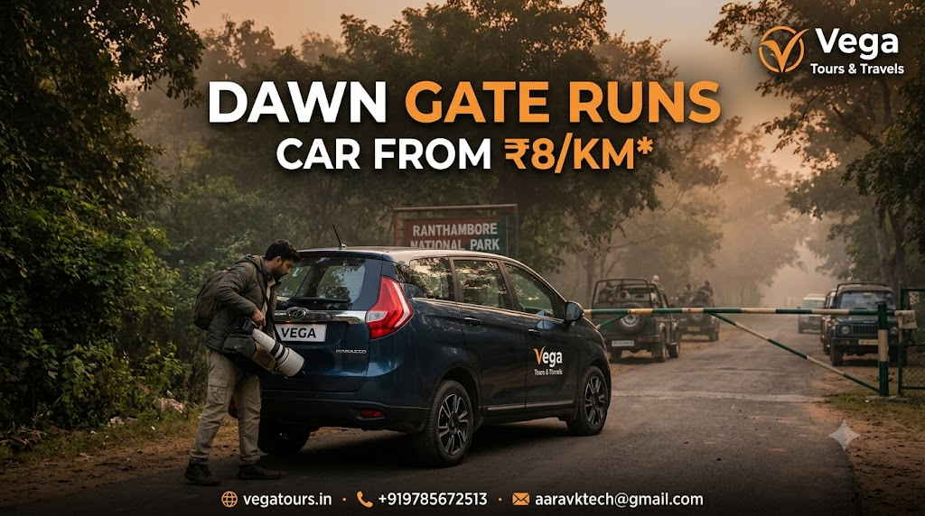 For Wildlife Photographers & Ranthambore Safari Visitors: Early-Morning Gate Runs & Between-Safari Transport