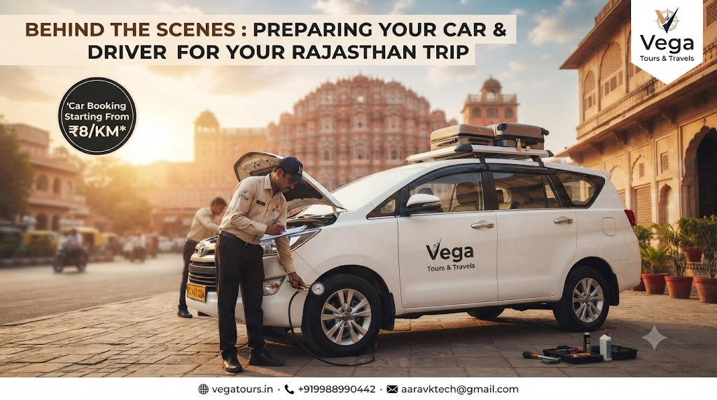 Behind the Scenes: How Vega Tours & Travels Prepares Your Car & Driver Before Every Rajasthan Trip