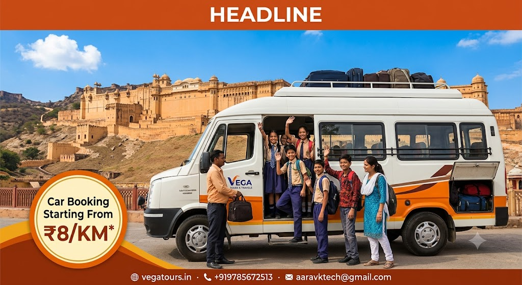 School & College Group Trips to Jaipur: Safe, Comfortable Tempo Traveller Booking for Educational Tours