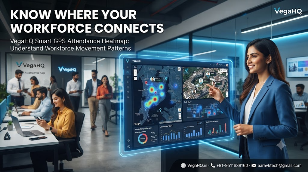 VegaHQ Smart GPS Attendance Heatmap: Understand Workforce Movement Patterns