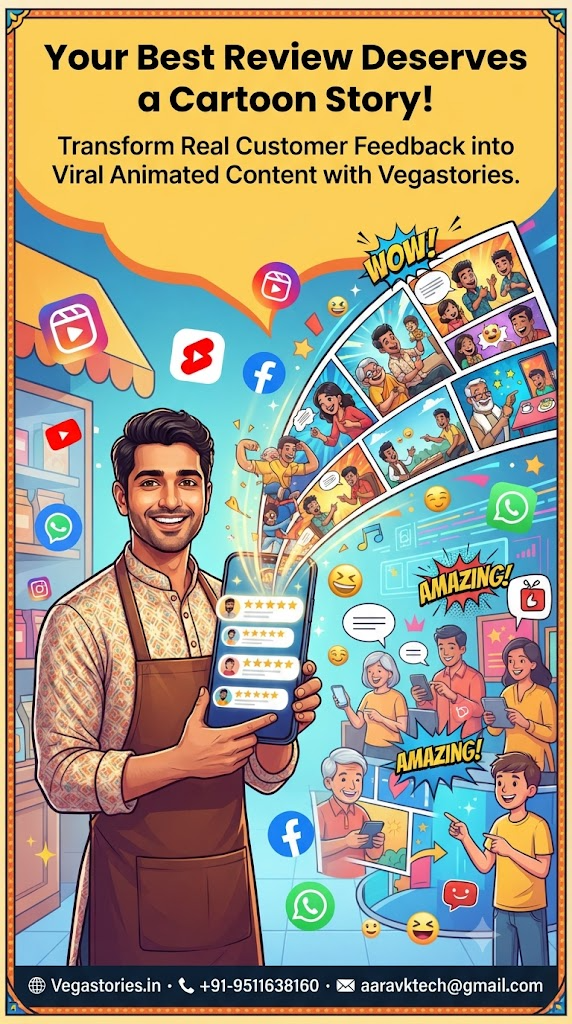 Turn Customer Reviews into Viral Cartoon Stories