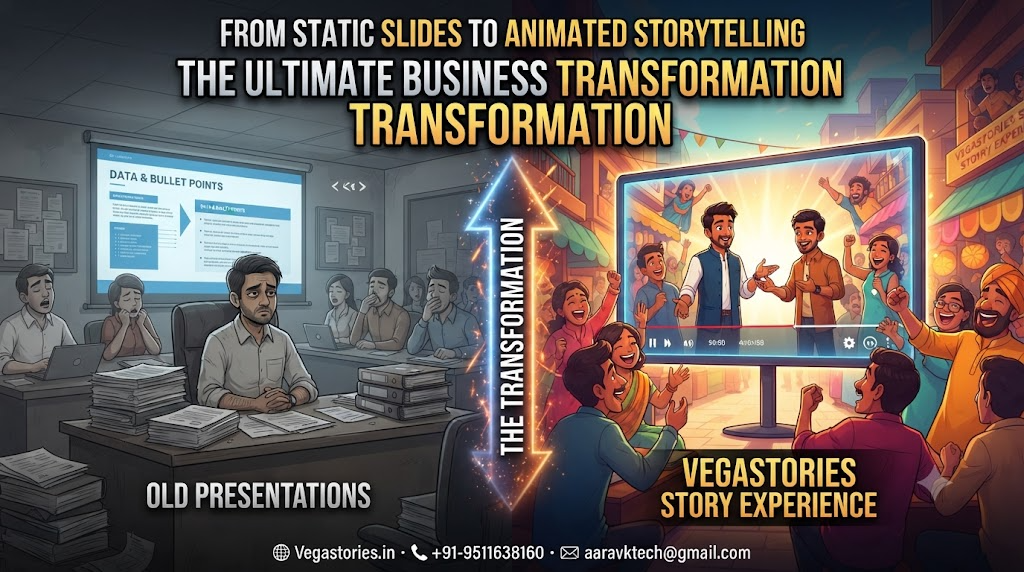 Old Presentation vs Vegastories Story Experience: How Businesses Move From Static Slides To Animated Storytelling