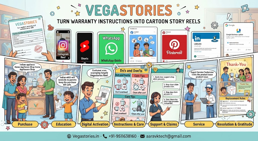 Product Warranty Story Reels: Turn Warranty Cards into Helpful Cartoon Guides