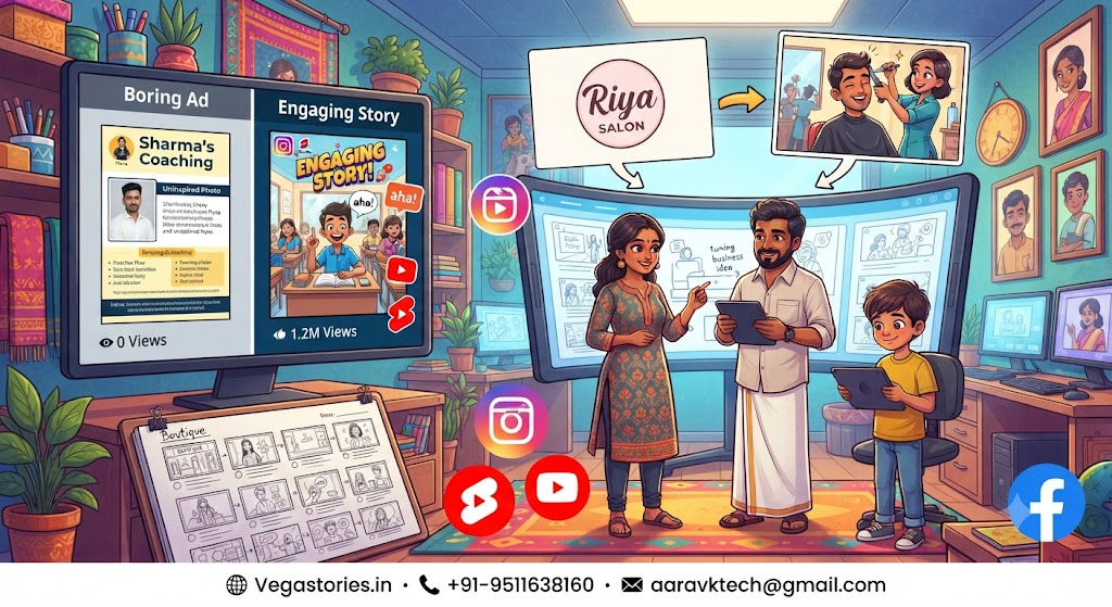 Small Business Story Ads Through Cartoon Storytelling