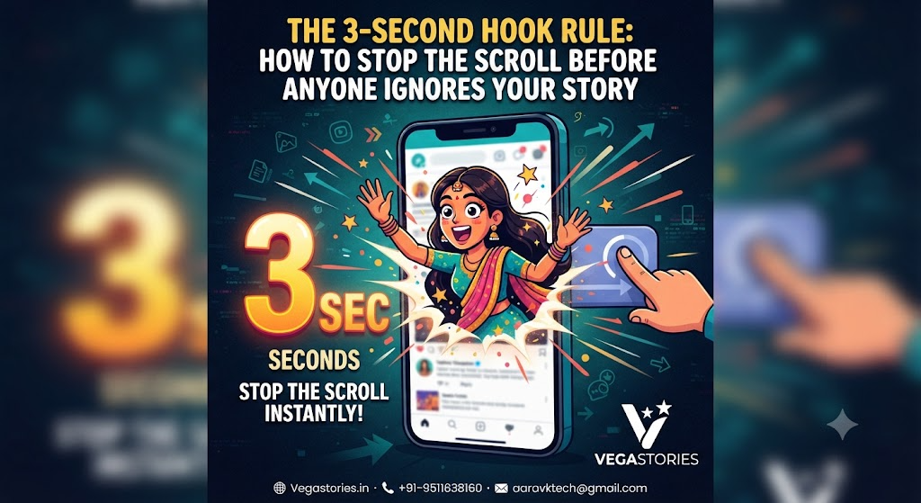 The 3-Second Hook Rule: How to Stop the Scroll Before Anyone Ignores Your Story