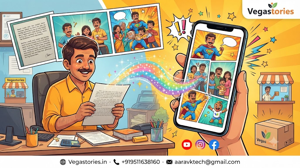 Boring Business Message Se Bana Viral Cartoon Story
