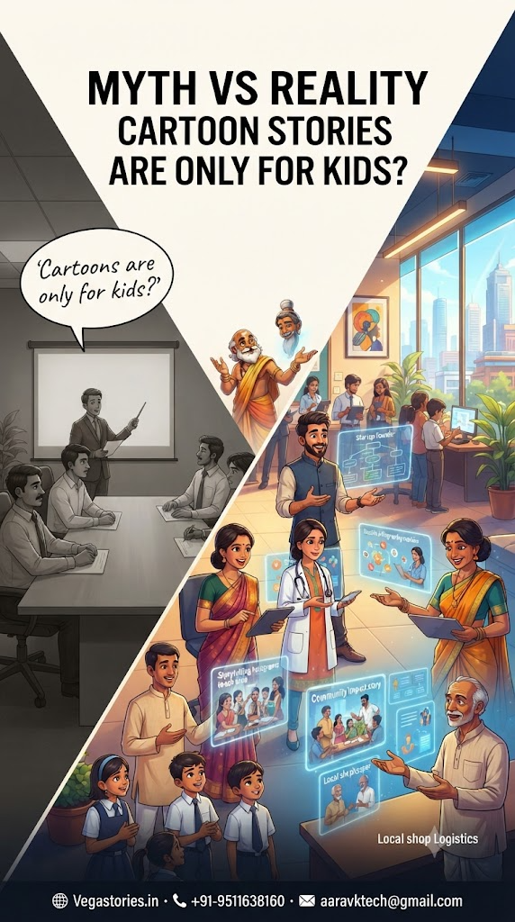 Myth vs Reality: Cartoon Stories Are Only for Kids? Here's Why Modern Brands, Educators and Communities Use Them