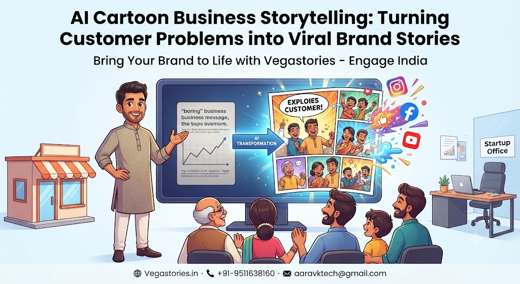 AI Cartoon Business Storytelling: Turning Customer Problems into Viral Brand Stories