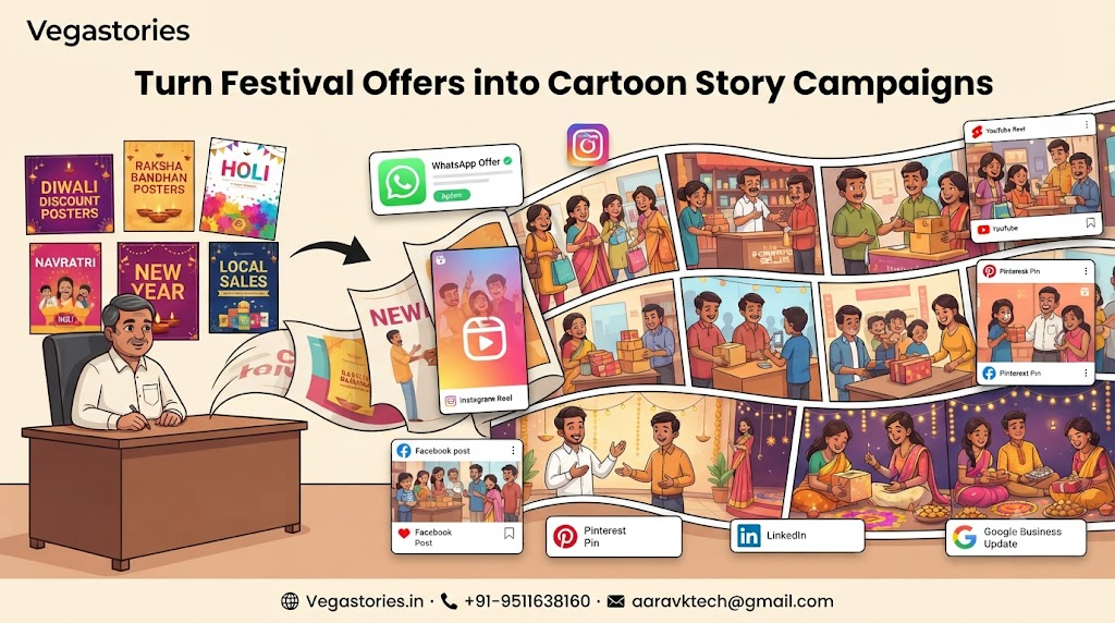 Festival Offer to Cartoon Story: Turn Seasonal Campaigns into Relatable Indian Reels