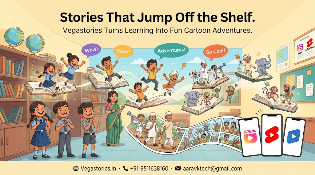 The Silent School Library Comes Alive Through Talking Cartoon Books