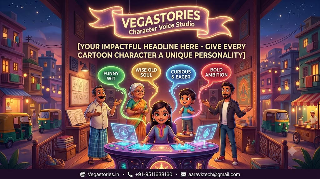 Vegastories Character Voice Studio - Give Every Cartoon Character a Unique Personality