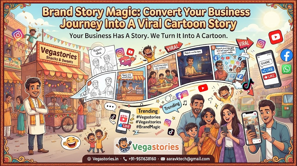 Brand Story Magic: Convert Your Business Journey Into A Viral Cartoon Story