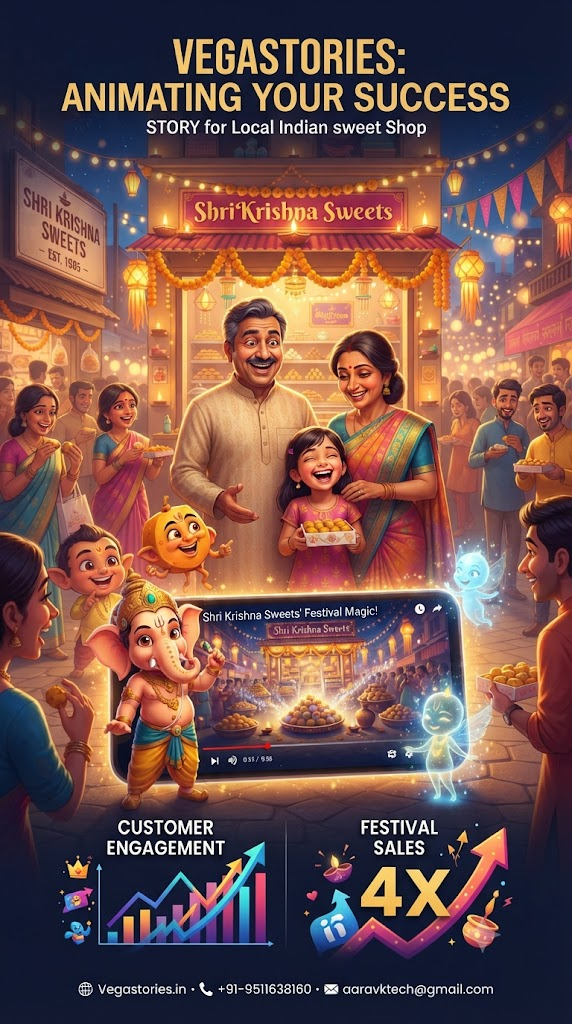 Vegastories Helped a Local Sweet Shop Get 4X More Festival Customers With Animated Stories