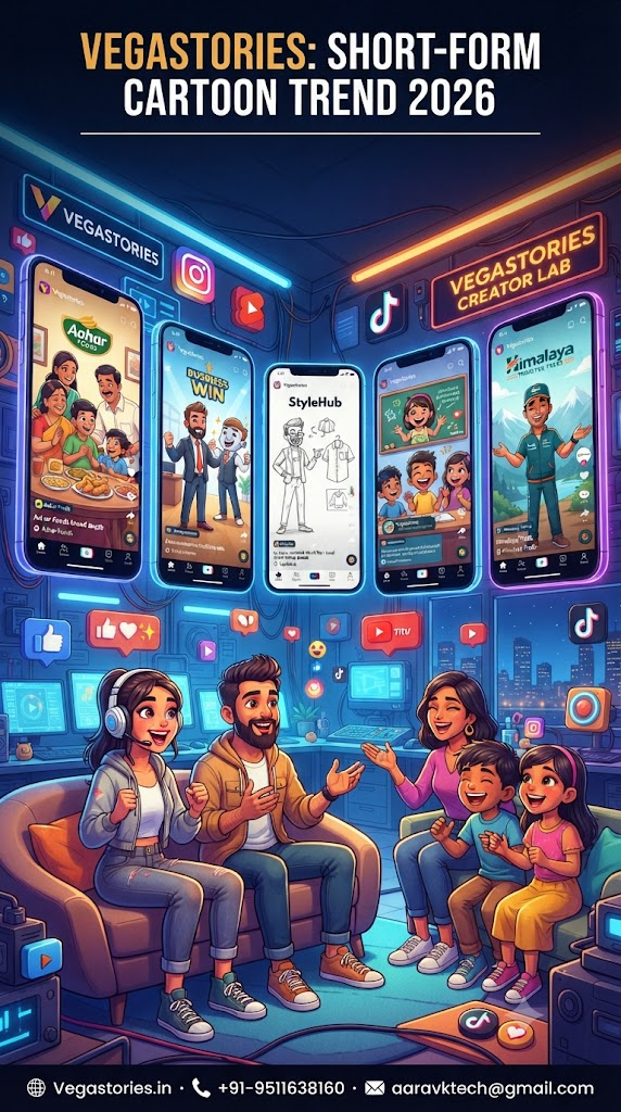 Vegastories Short-Form Cartoon Series Trend 2026 - Helping Brands Win the Attention Economy