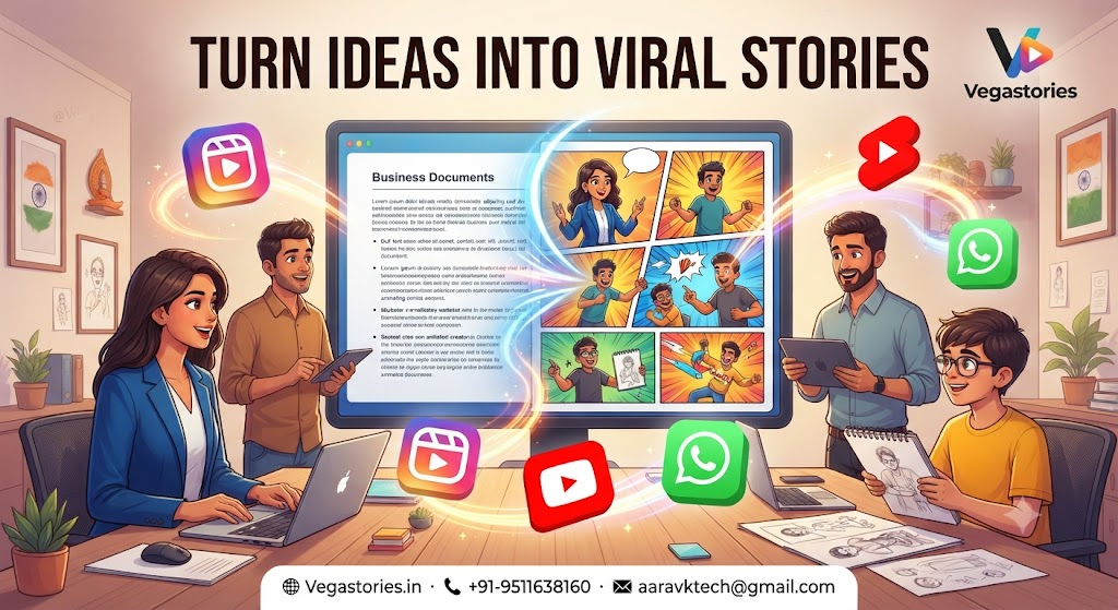 Turn Your Business Idea into Viral Cartoon Stories in 24 Hours