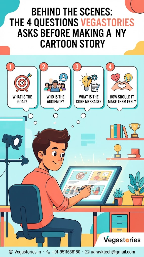 Behind the Scenes: The 4 Questions Vegastories Asks Before Making Any Cartoon Story