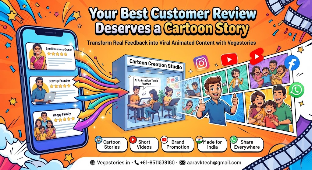 Turn Your Customer Reviews into Viral Cartoon Stories