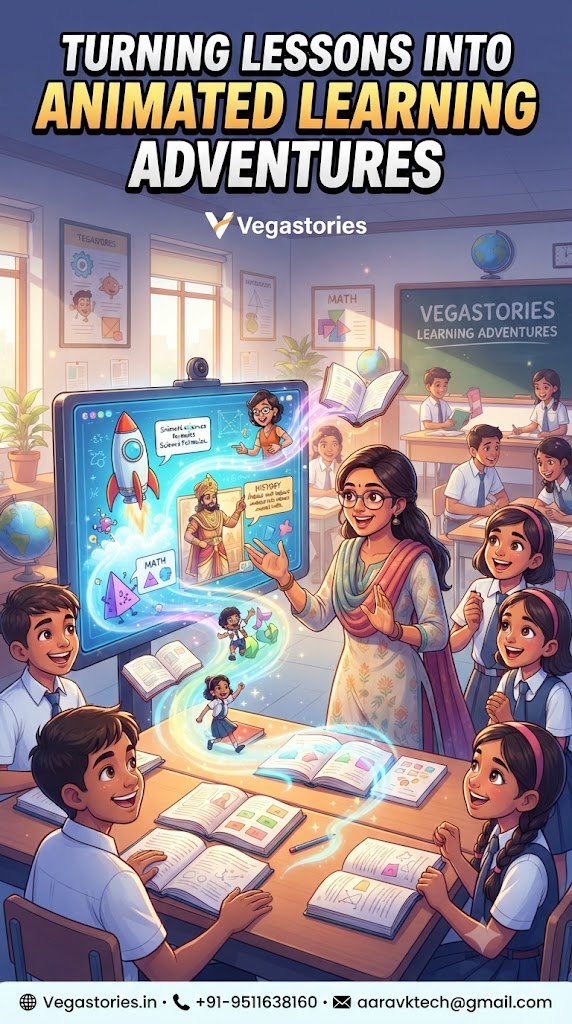 Vegastories for Indian Coaching Institutes — Turning Lessons into Animated Learning Adventures