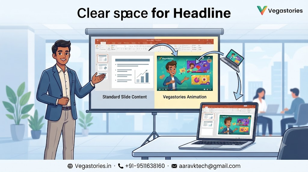 Drop Vegastories Straight Into Your PowerPoint: Animated Story Clips for the Slides You Already Make