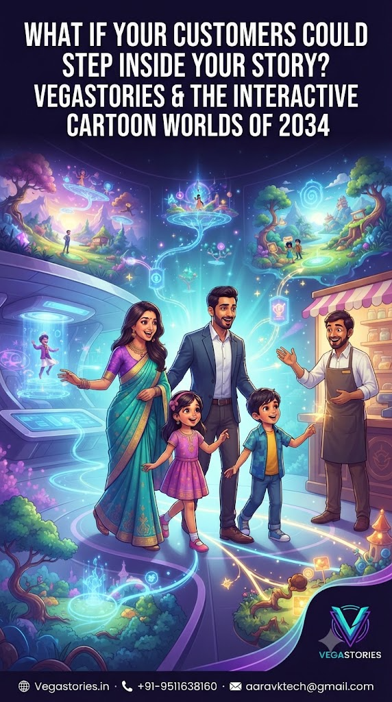 What If Your Customers Could Step Inside Your Story? Vegastories & the Interactive Cartoon Worlds of 2034