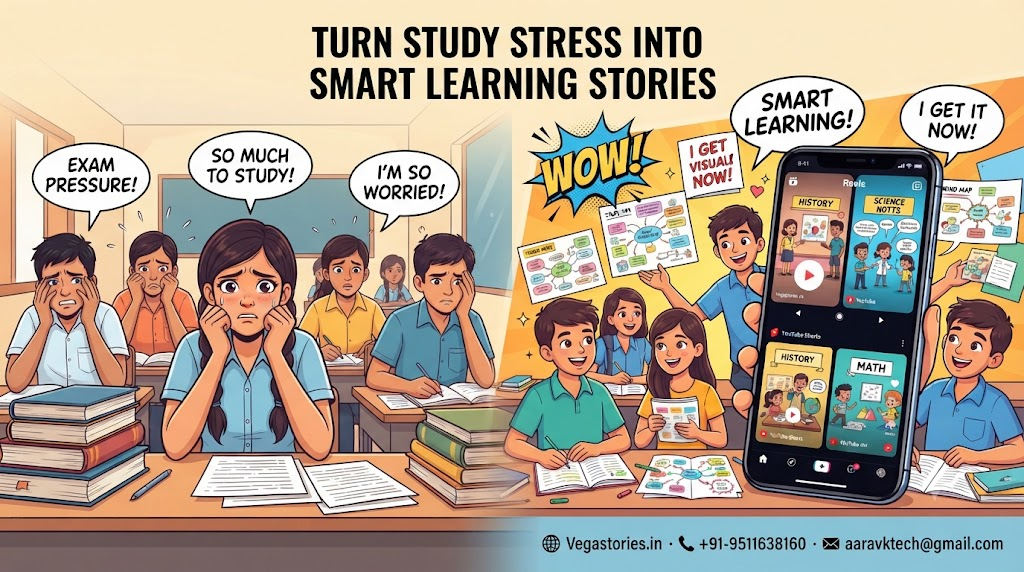 How Student Exam Anxiety Becomes a Viral Learning Cartoon Story