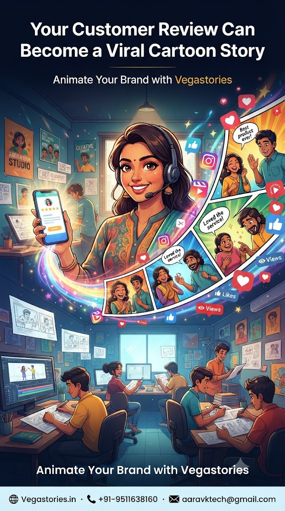 Turn Customer Reviews into Viral Cartoon Stories
