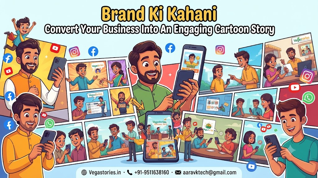 Brand Ki Kahani - Turn Your Business Into A Viral Cartoon Story