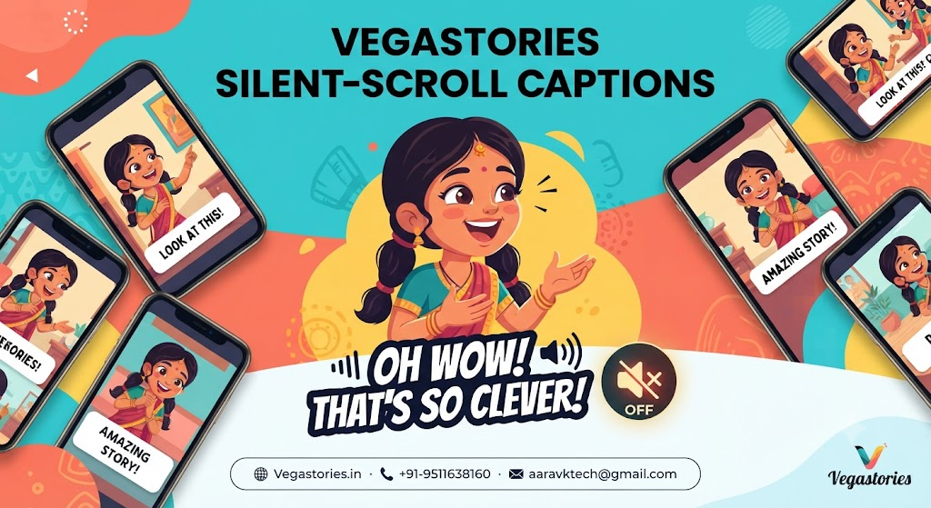 Vegastories Silent-Scroll Captions: Cartoon Stories Built to Work Even With the Sound Off