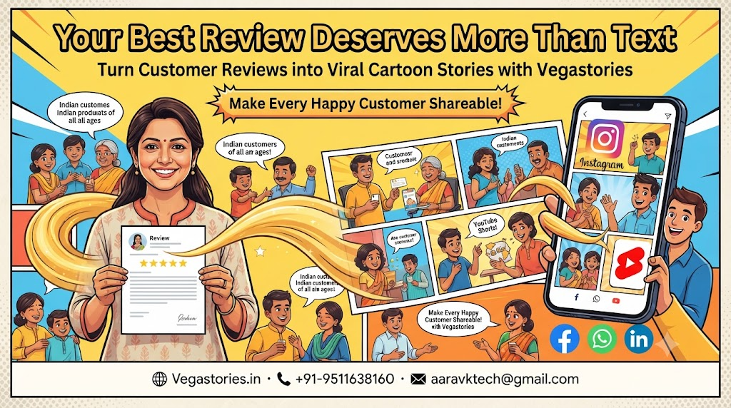 Turn Your Customer Reviews into Viral Cartoon Stories