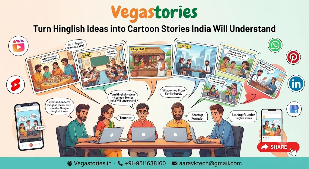 Hinglish Story Reels for India: Turn Local Messages into Relatable Cartoon Shorts
