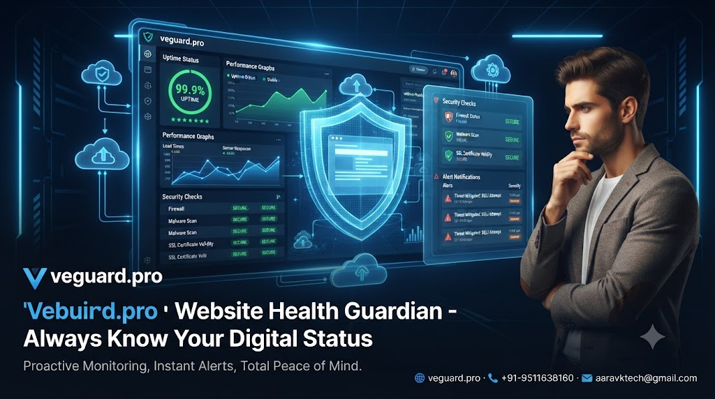 veguard.pro Website Health Guardian - Always Know Your Digital Status