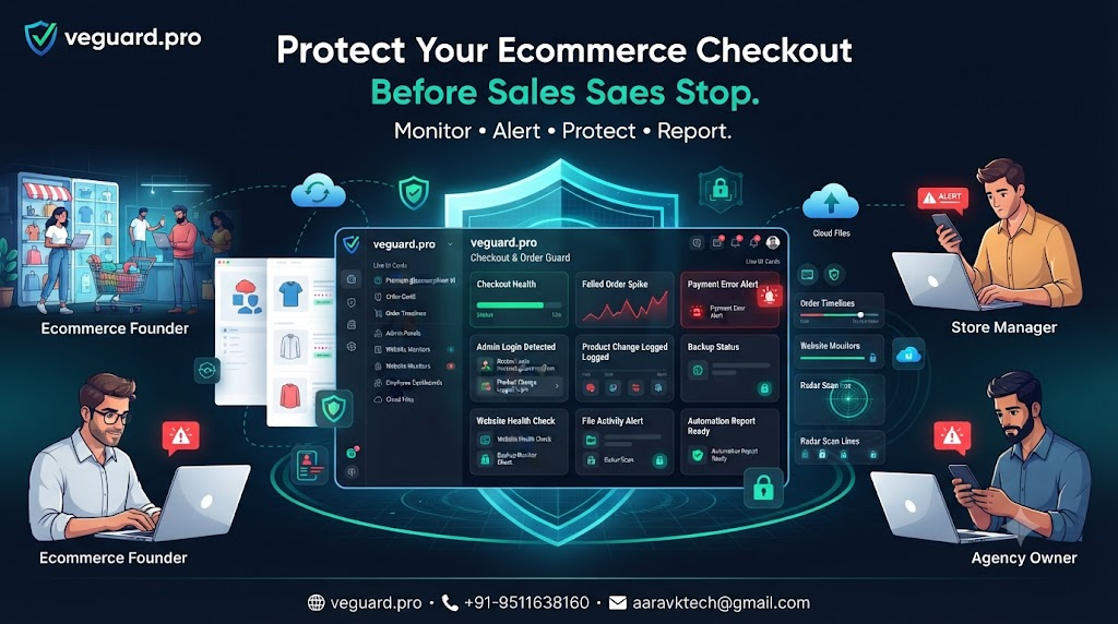 Checkout & Order Guard: monitor ecommerce failures, risky logins and payment-side activity before sales get affected